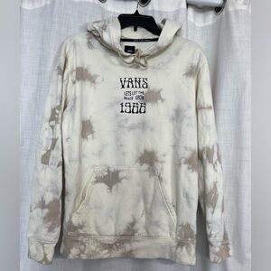 Vans Scattered Cream Tie-Dye Men's Hoodie Sz sm